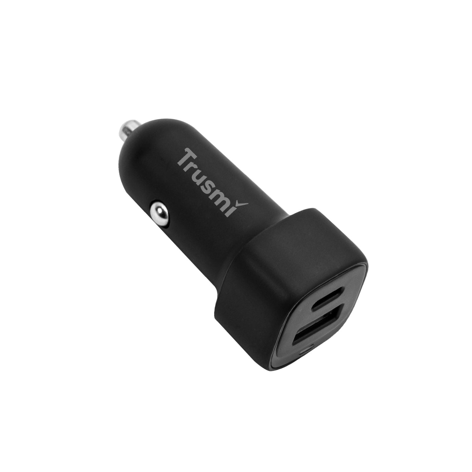 TRUSMI 38W A+C LED Quick Car Charger Black