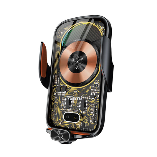 TRUSMI 15W Wireless Charger Intelligent Sensor Car Phone Holder