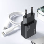 TRUSMI PD20W A+C GaN FAST Charger(EU) Black