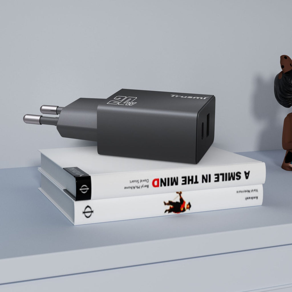 TRUSMI PD20W A+C GaN FAST Charger(EU) Black