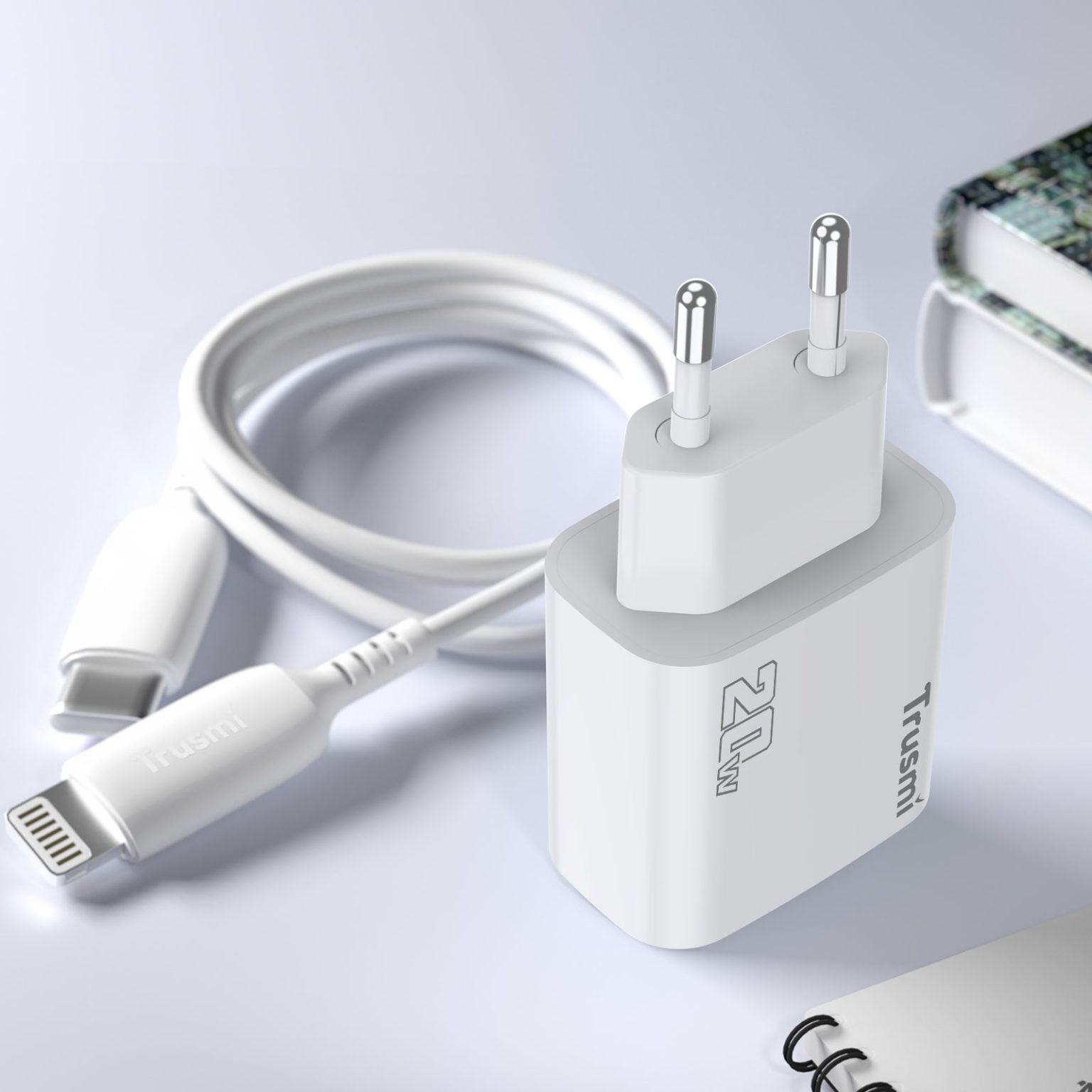 TRUSMI PD20W A+C GaN FAST Charger(EU) White
