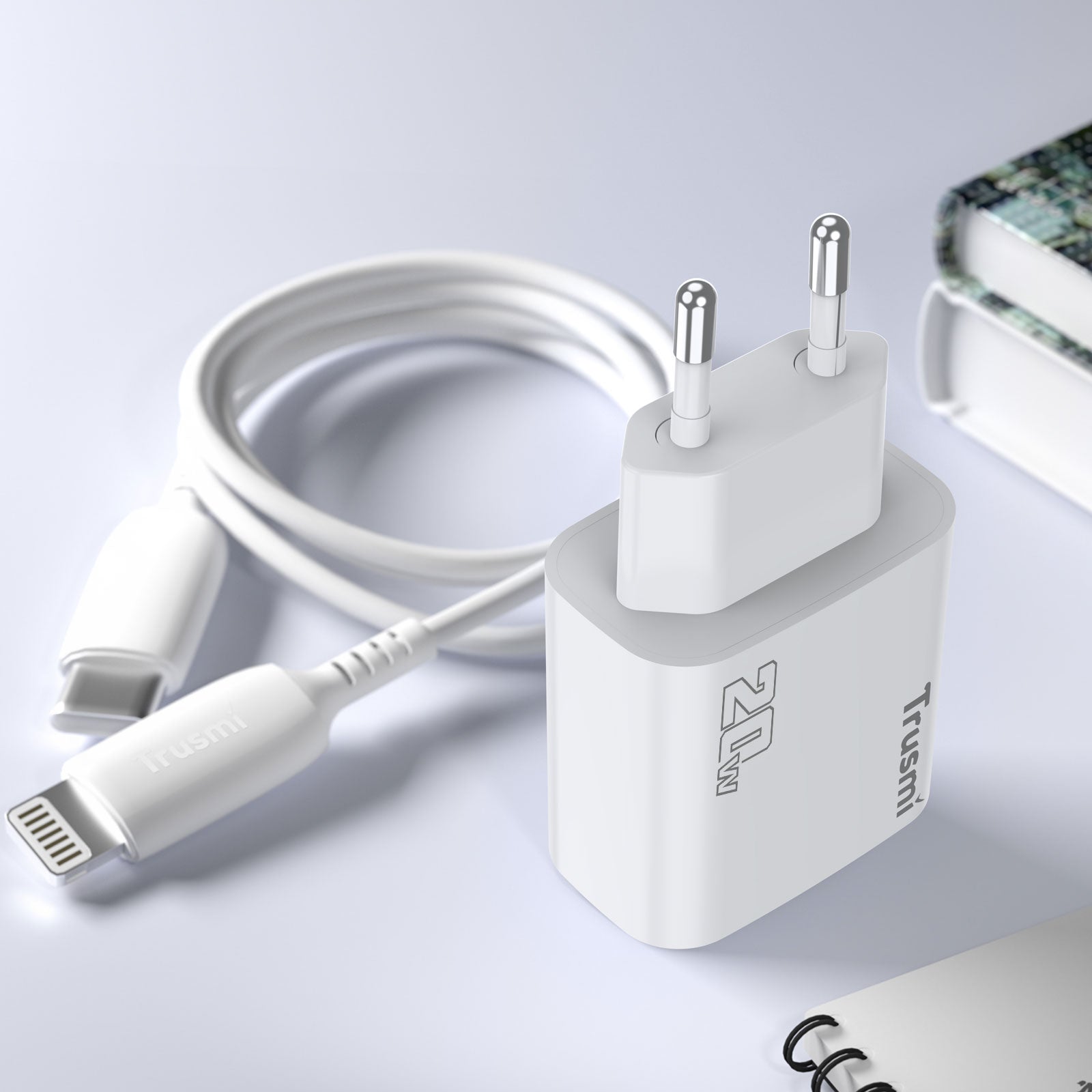 TRUSMI A+C FAST Charger(EU) White