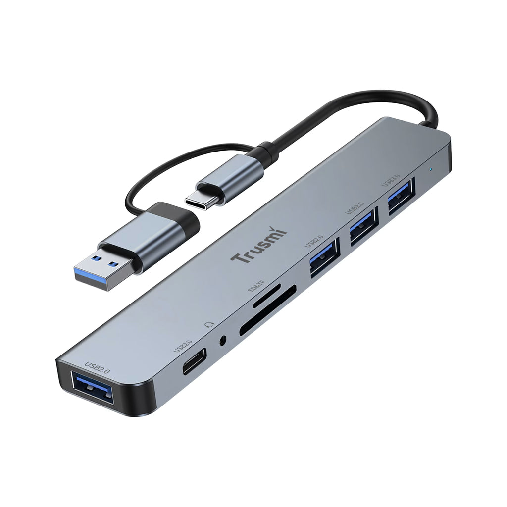 TRUSMI 8 In 1 Type-C Multifunctional Docking Station