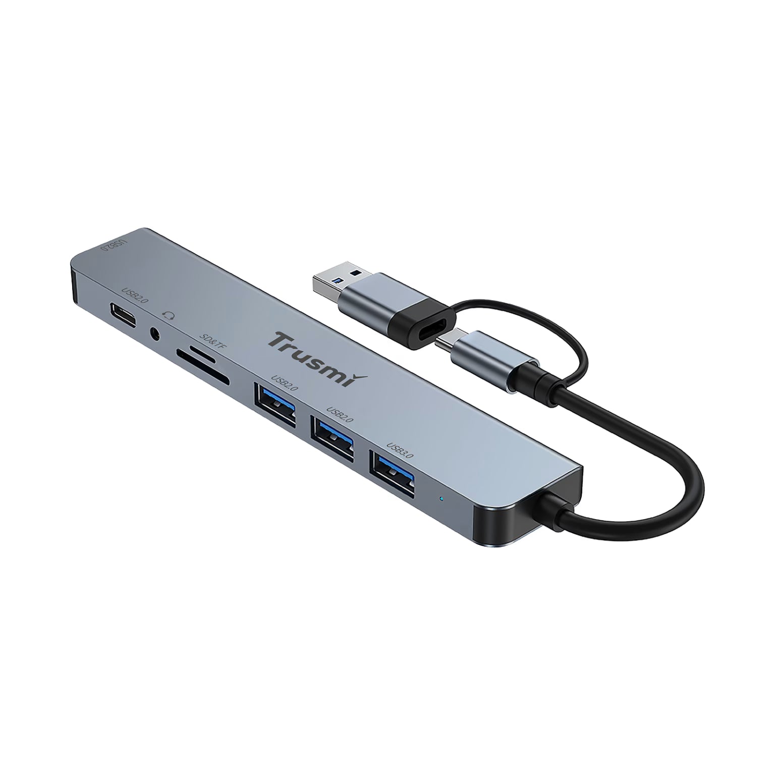 TRUSMI 8 In 1 Type-C Multifunctional Docking Station