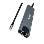 TRUSMI Type-C to USB 3.0*2+Type-C*2+HDMI+RJ45+SD/TF PD100W