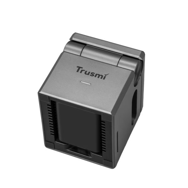TRUSMI Qi2 3-in-1 Cube Wireless Charging Station Gray