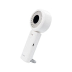 TRUSMI Handheld Foldable Digital Display High Speed Fan with Finger Ring White