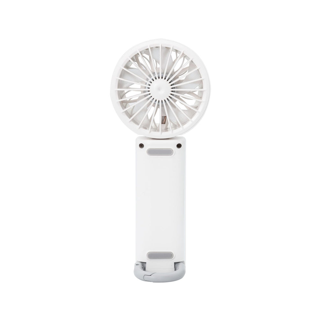 TRUSMI Handheld Foldable Digital Display High Speed Fan with Finger Ring White