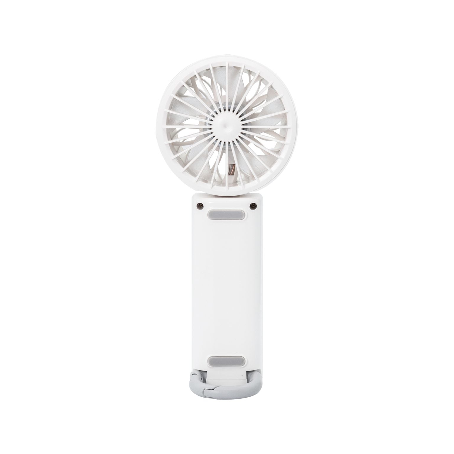 TRUSMI Handheld Foldable Digital Display High Speed Fan with Finger Ring White