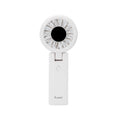 TRUSMI Handheld Foldable Digital Display High Speed Fan with Finger Ring White