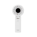 TRUSMI Handheld Foldable Digital Display High Speed Fan with Finger Ring White