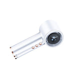 TRUSMI Handheld Foldable Digital Display High Speed Fan with Finger Ring White