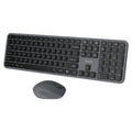 TRUSMI Wireless Membrane keyboard & Mouse Set US Grey
