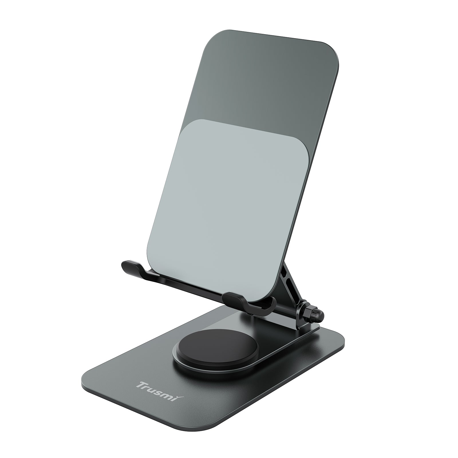TRUSMI 360° Rotating Metal Desktop Phone Stand Grey