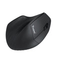 TRUSMI 2.4G/BT Ergonomic Contoured-Shape Design Wireless Mouse Black