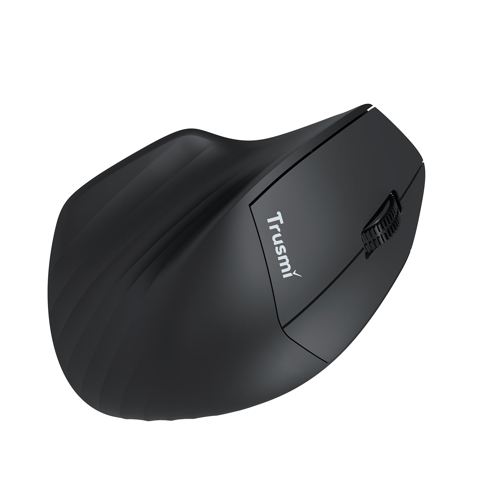 TRUSMI 2.4G/BT Ergonomic Contoured-Shape Design Wireless Mouse Black