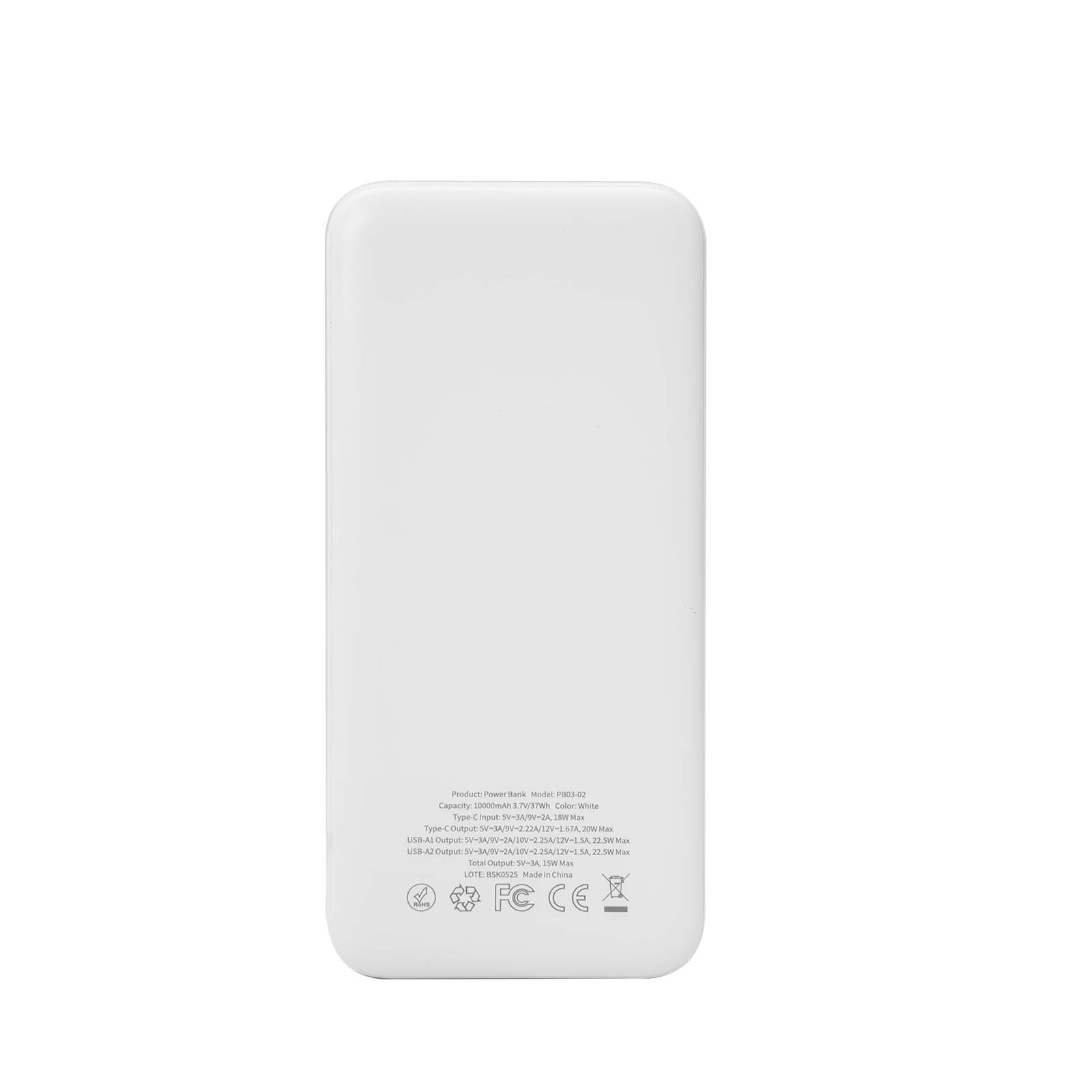 TRUSMI PD22.5W 10000mAh 2A1C Digital Display Power Bank