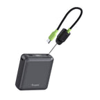 TRUSMI PD22.5W Single C Digital Display Power Bank 10000mAh with C to C Cable Grey