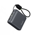TRUSMI PD22.5W Single C Digital Display Power Bank 10000mAh with C to C Cable Grey