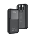 TRUSMI PD22.5W Ultra MINI DIGITAL With L+C Cable POWER BANK 10000mAh Black