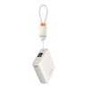 TRUSMI PD22.5W Single C Digital Display Power Bank 10000mAh with C to C Cable Grey
