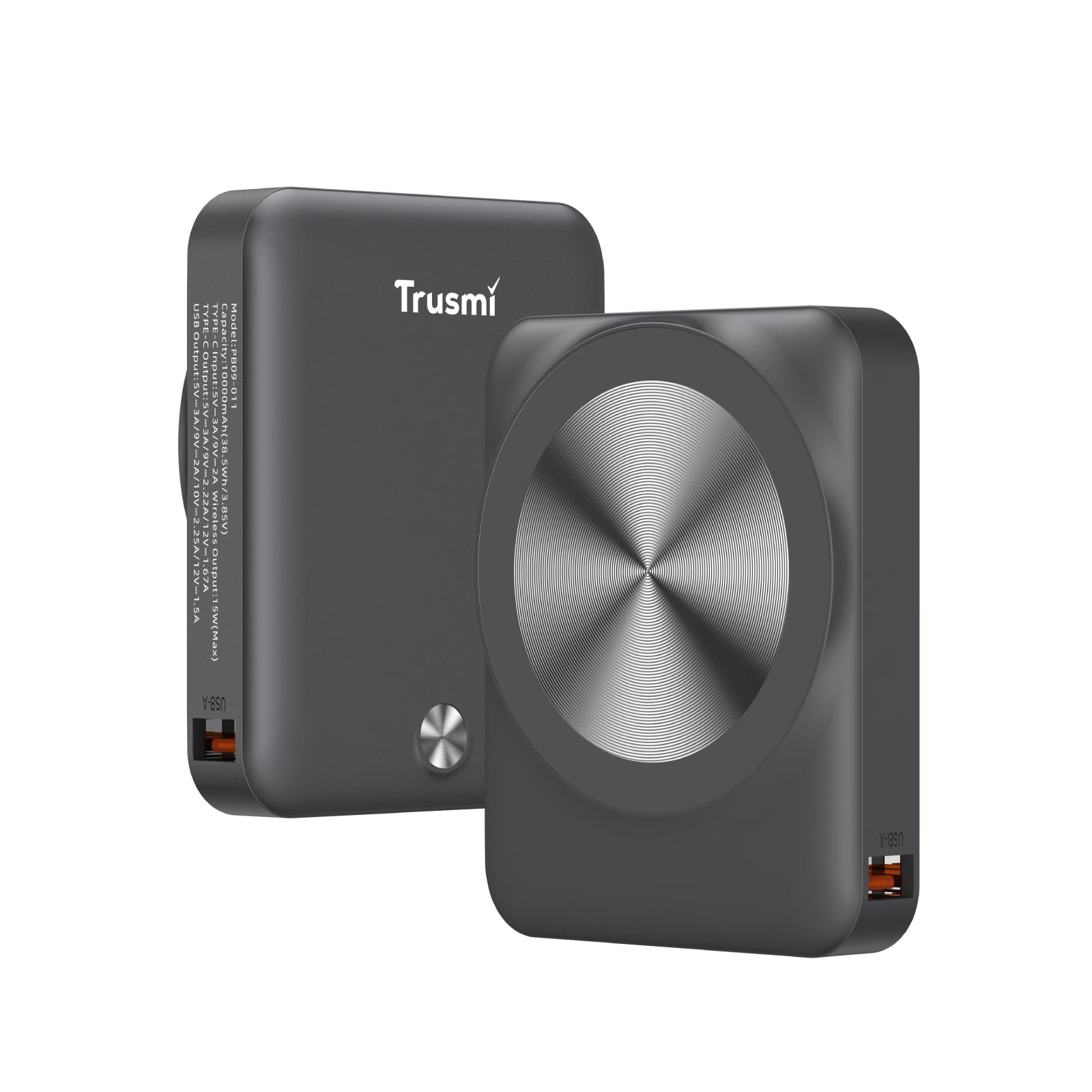 TRUSMI PB09 Series PD22.5W Ultra Mini Magnatic Wireless Power Bank