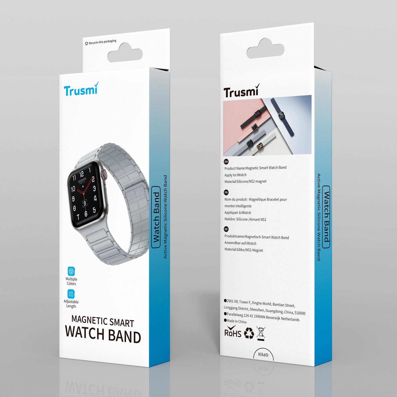 TRUSMI Series Magnetic Silicone Watch Band 38/40/41/42MM