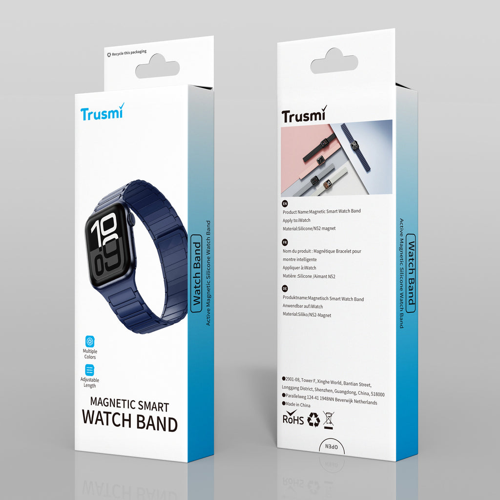 TRUSMI Magnetic Silicone Watch Band 42/44/45/46/49MM