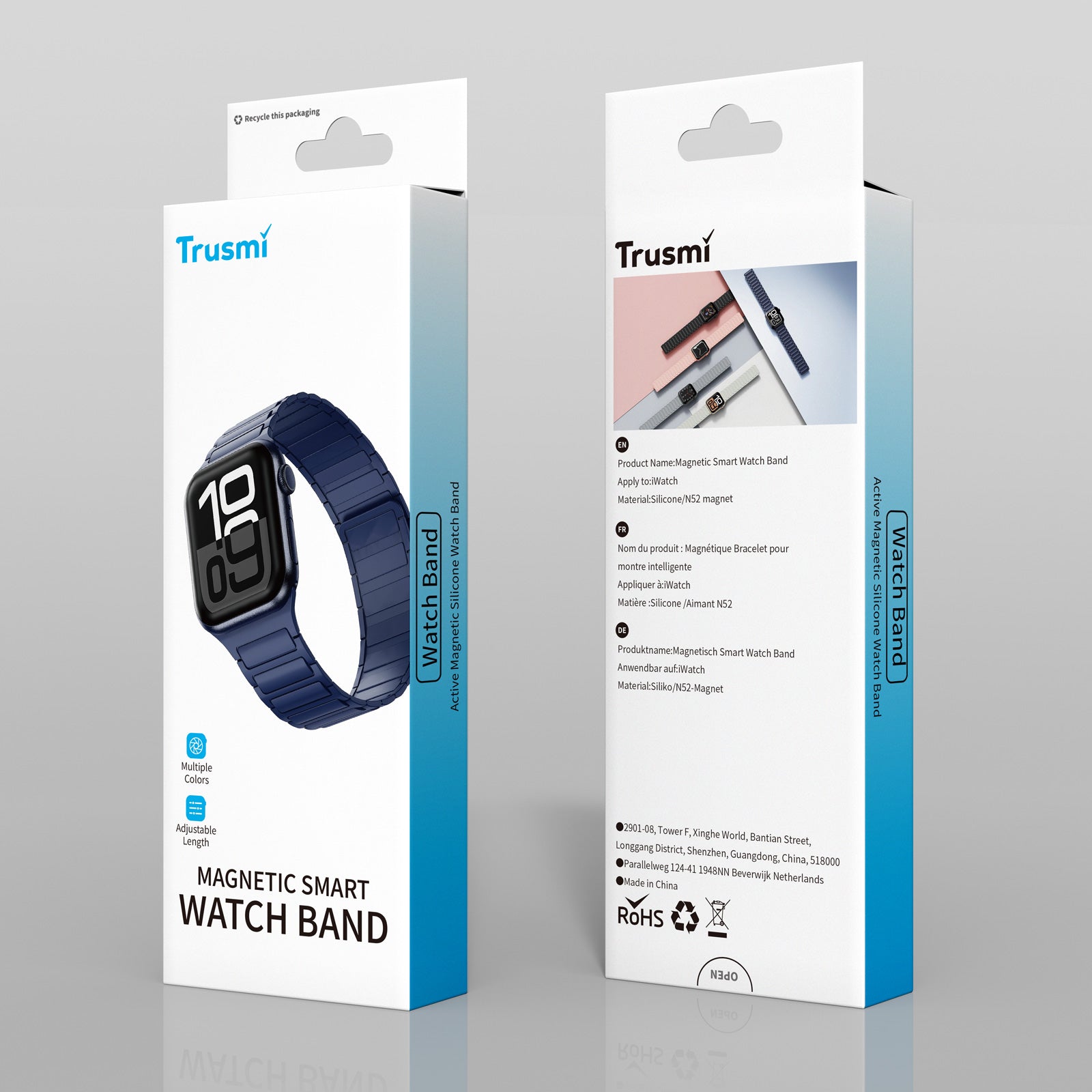 TRUSMI Magnetic Silicone Watch Band 42/44/45/46/49MM