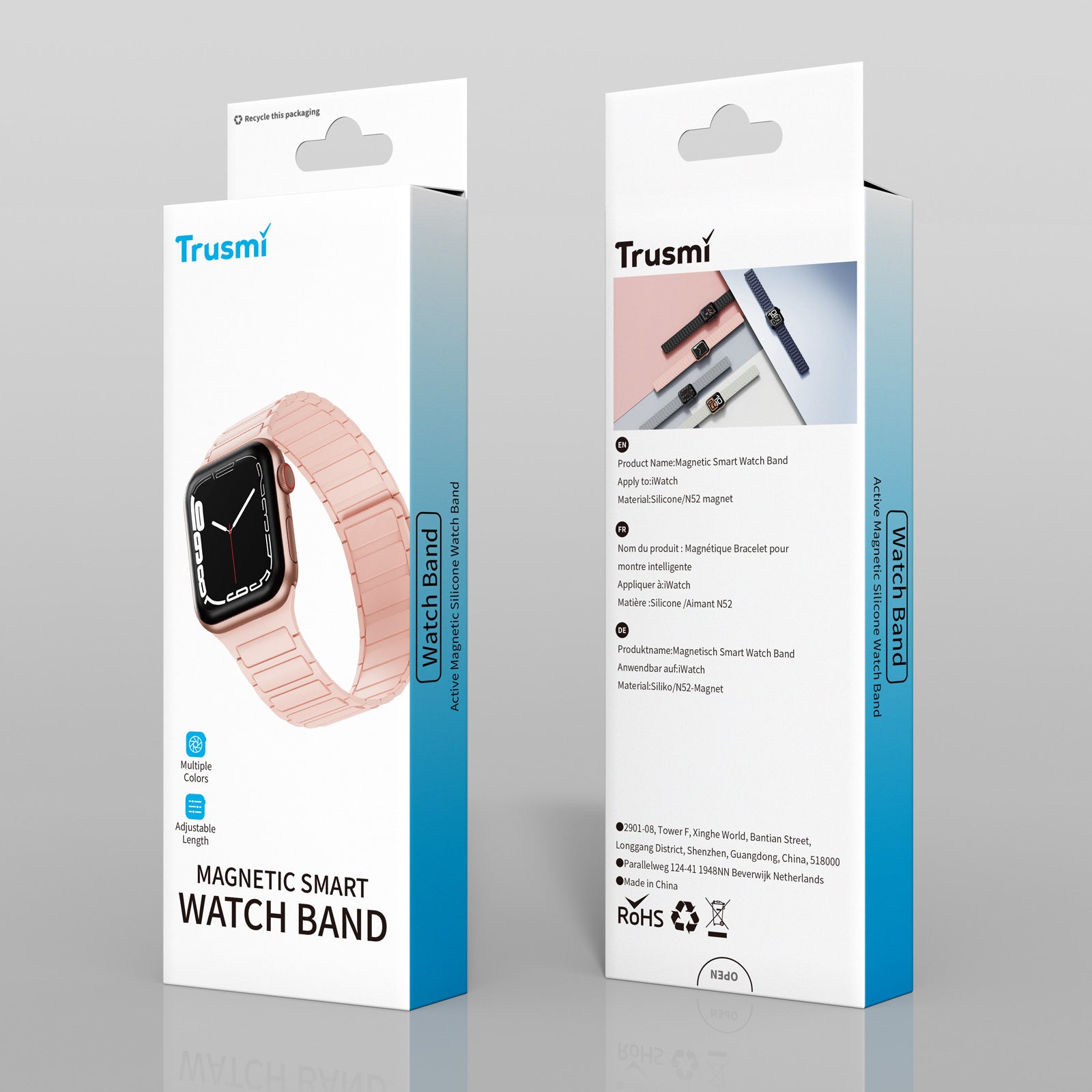 TRUSMI Series Magnetic Silicone Watch Band 38/40/41/42MM