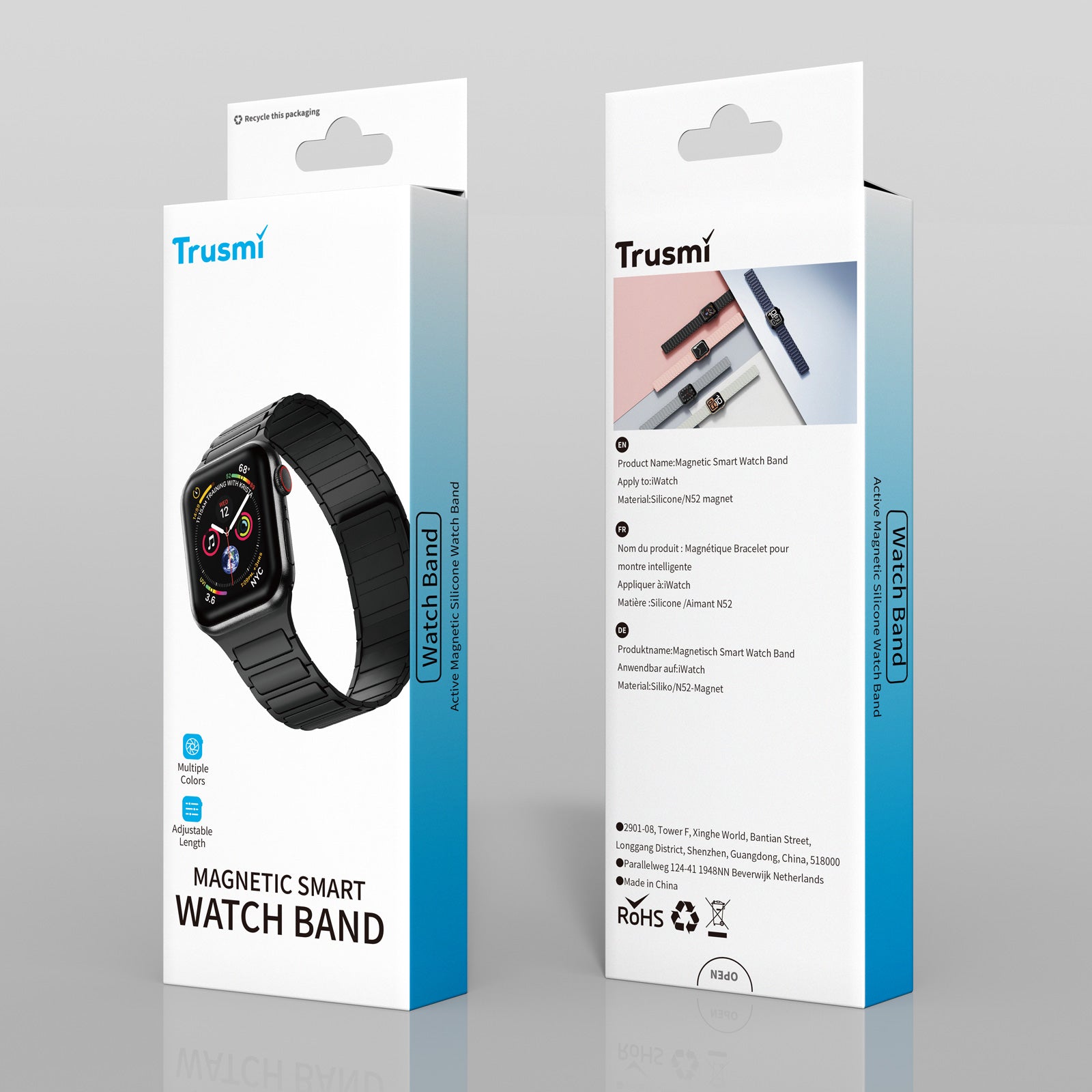 TRUSMI Series Magnetic Silicone Watch Band 38/40/41/42MM