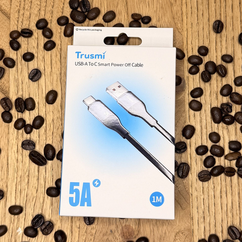 Trusmi USB-A To C Smart Power Off Cable 5A 1M