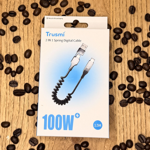 Trusmi 2 In 1 Spring Digital Cable 100W 1.5M