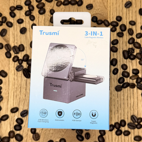 Trusmi 3 in 1 Cube Magnetic Wireless Charger 15W