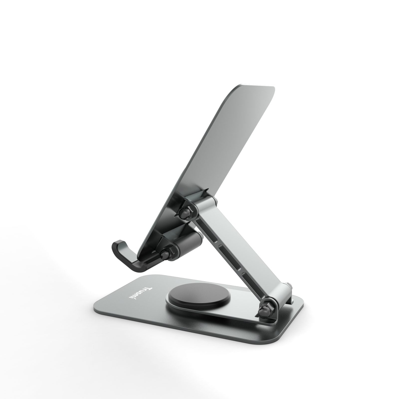 TRUSMI 360° Rotating Metal Desktop Phone Stand Grey