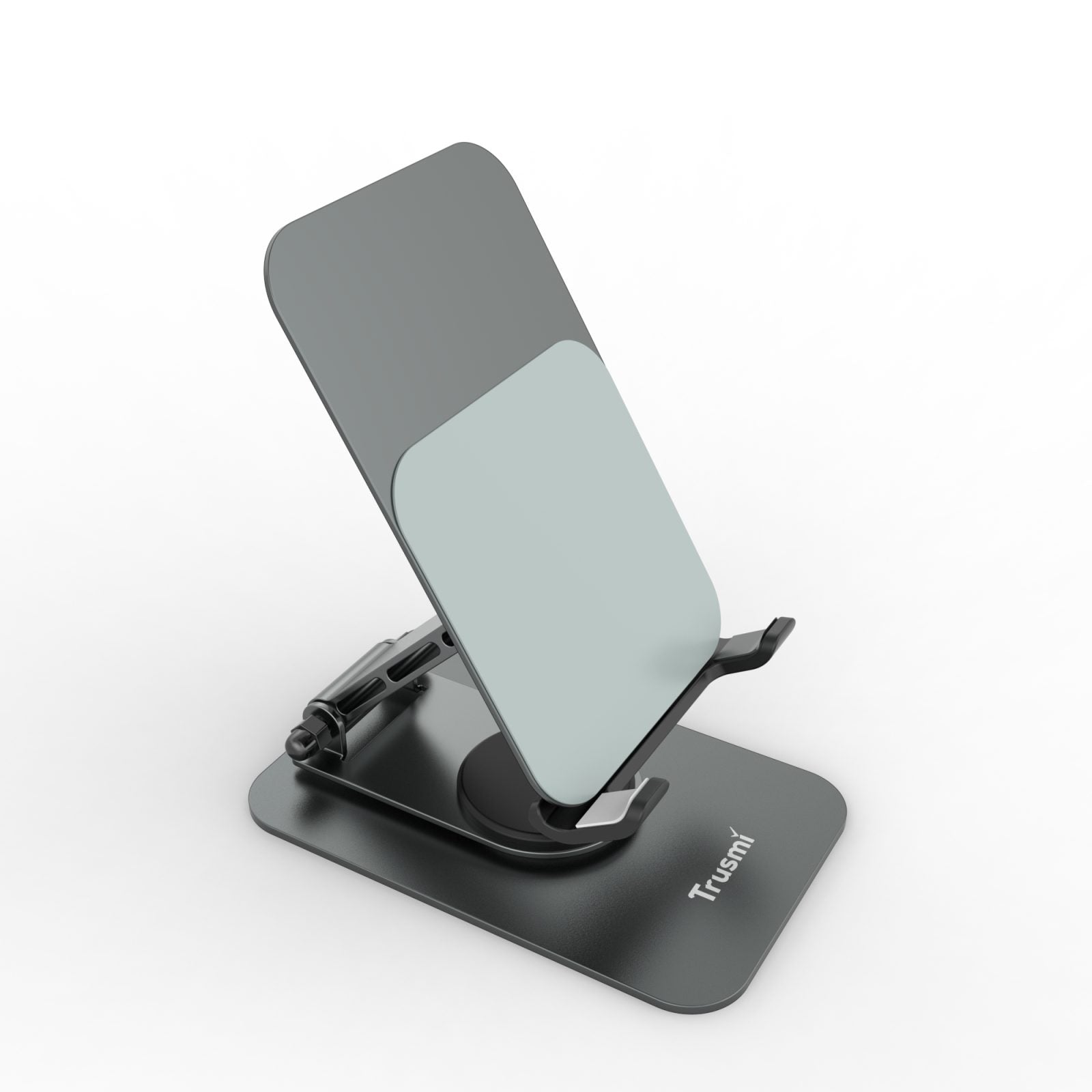 TRUSMI 360° Rotating Metal Desktop Phone Stand Grey